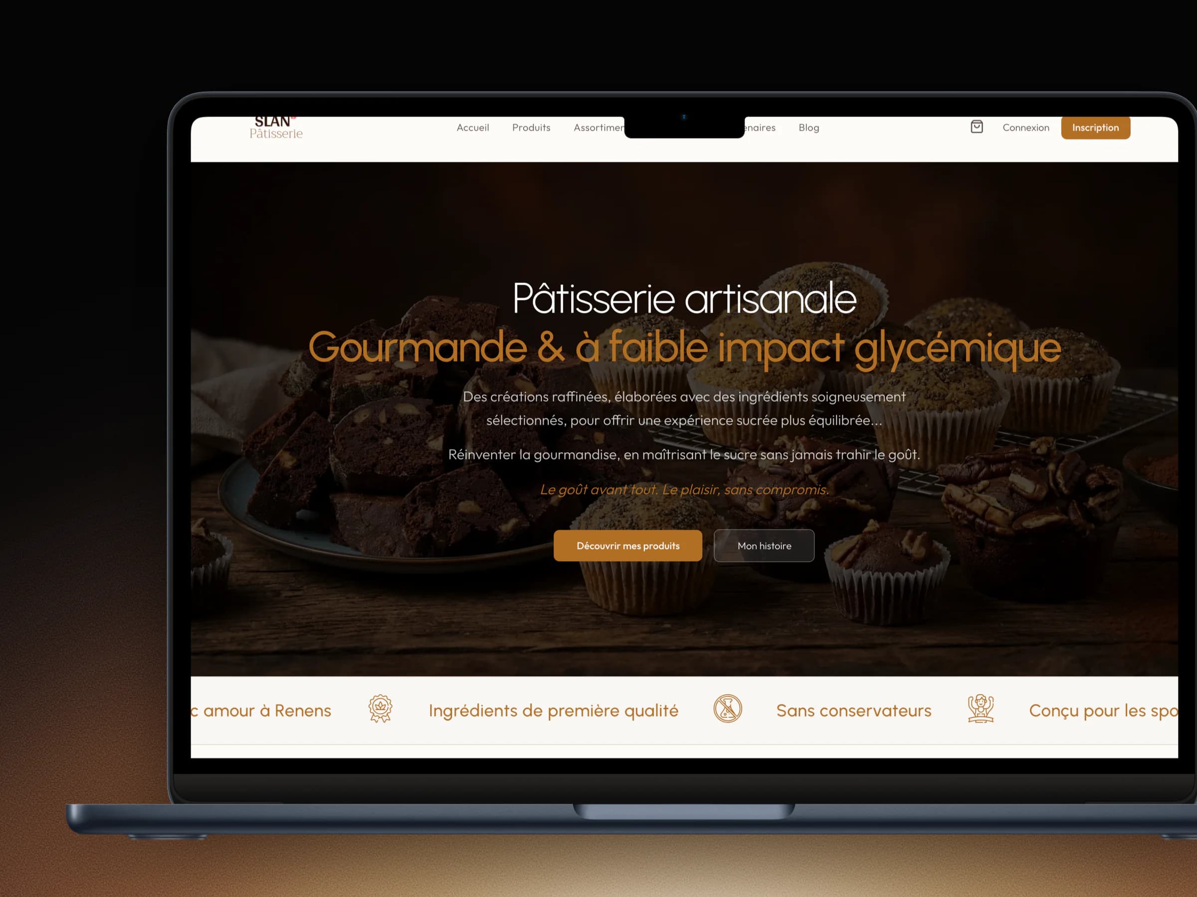 Slán Pâtisserie - Pâtisserie artisanale à faible impact glycémique