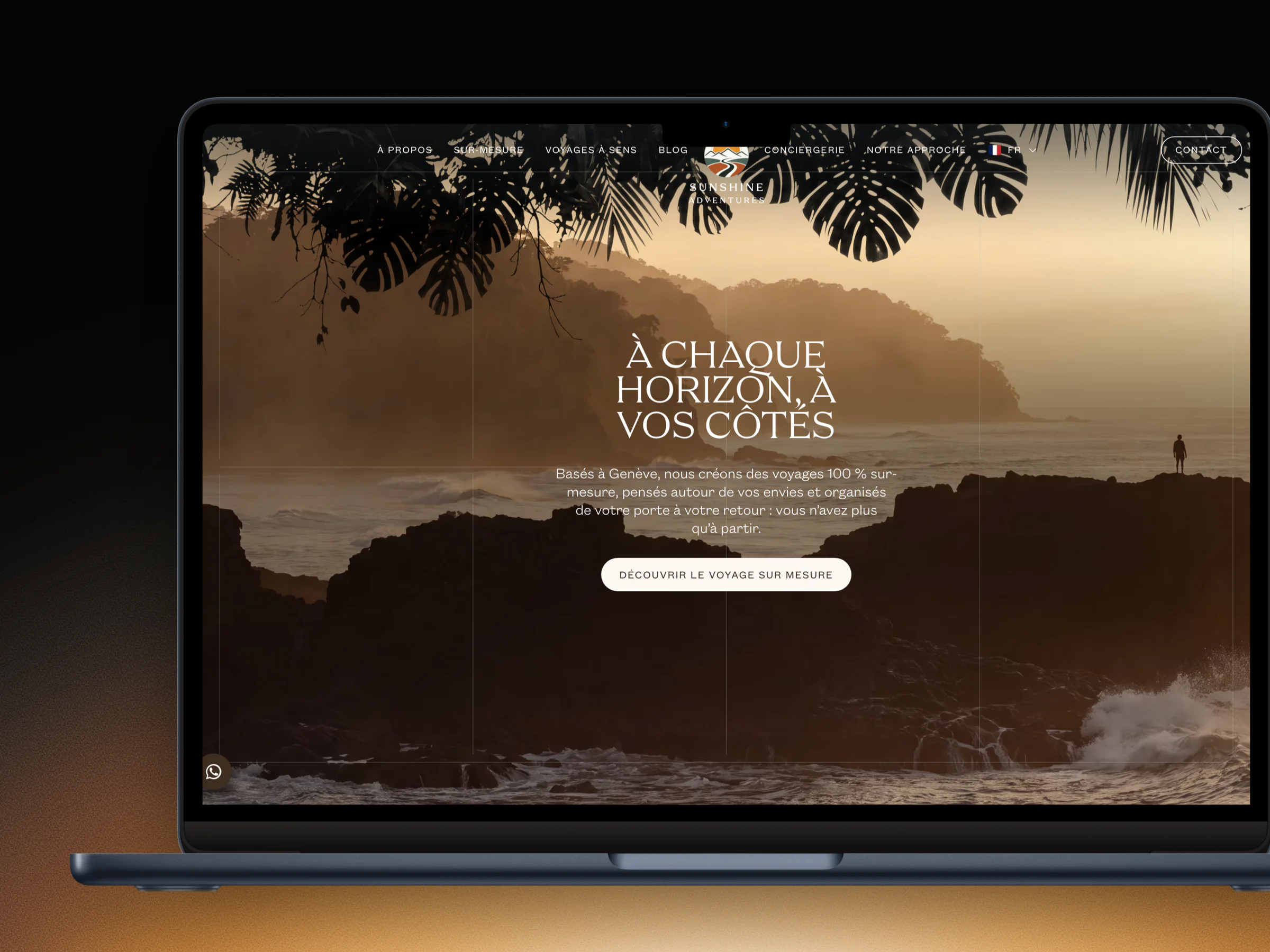Site web réalisé pour Sunshine Adventures